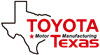 Toyota Motor Manufacturing Text logo.